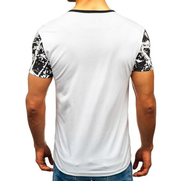 Tricou bărbătesc cu mâneci scurte în trei culori