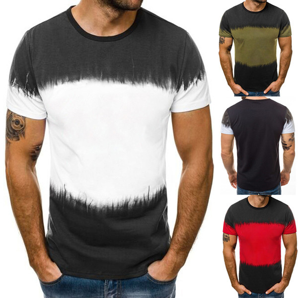 Tricou casual barbatesc cu maneca scurta in mai multe culori