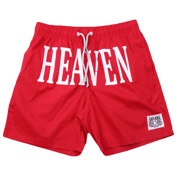 Costum de baie modern pentru bărbați cu cravate și inscripție în trei culori