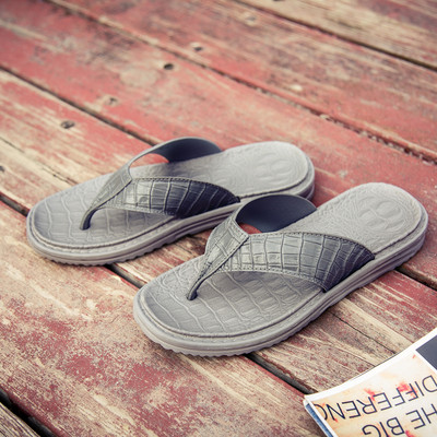 Papuci moderni pentru bărbați până la degete din piele ecologică în patru culori