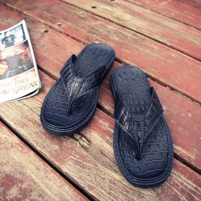 Papuci moderni pentru bărbați până la degete din piele ecologică în patru culori