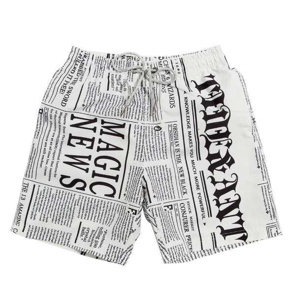 Pantaloni scurți casual pentru bărbați potriviti pentru înot cu șireturi și elastic