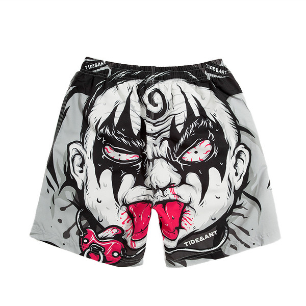 Мъжки летни къси панталони подходящи за плаж с апликация