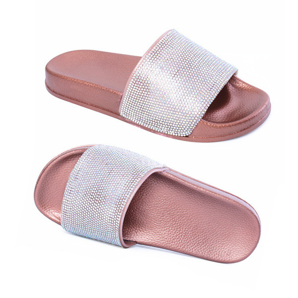 Model nou de papuci de dama cu pietre in mai multe culori