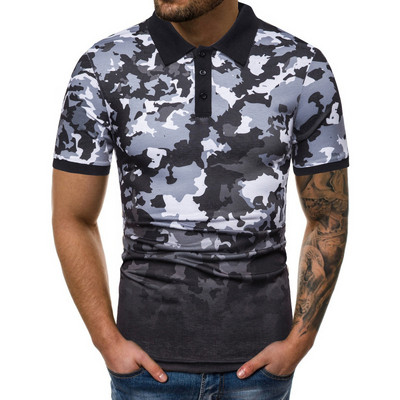 Tricou de camuflaj pentru bărbați cu culori irizate în două culori diferite