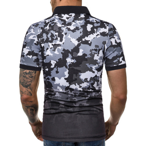 Tricou de camuflaj pentru bărbați cu culori irizate în două culori diferite