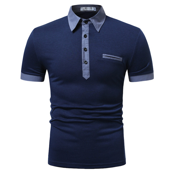 Tricou elegant pentru bărbați cu guler în trei culori