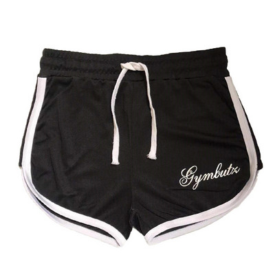 Pantaloni scurți sport pentru bărbați cu inscripție în trei culori