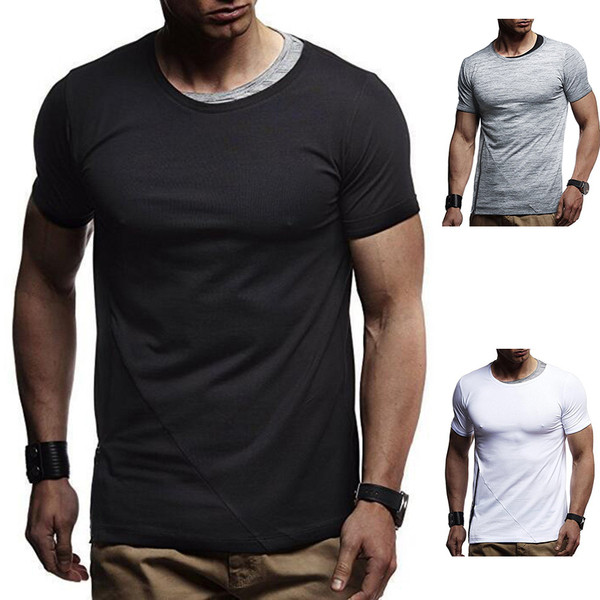 Tricou bărbătesc cu mâneci scurte în trei culori