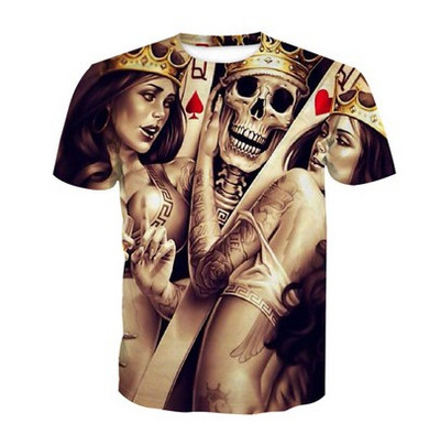 Tricou casual barbatesc cu diverse aplicatii