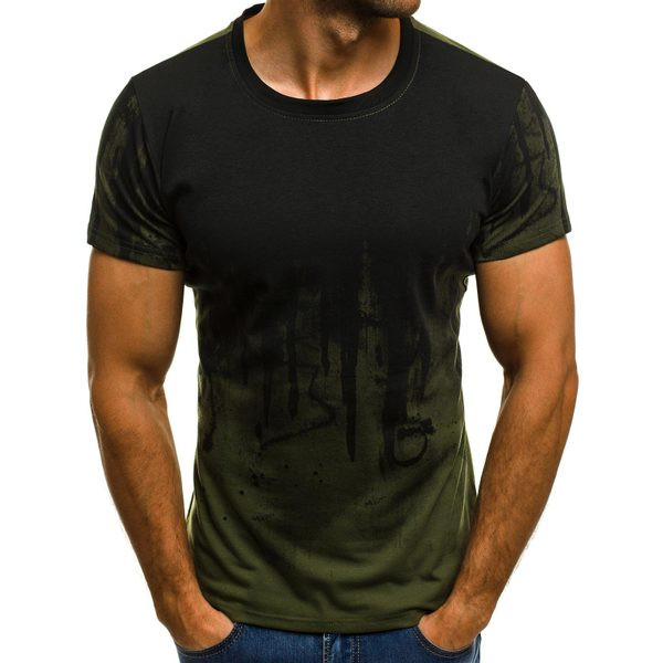 Tricou barbatesc cu culori irizate de mai multe modele