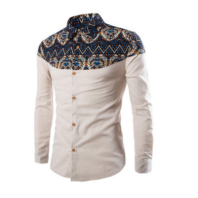 Cămașă elegantă pentru bărbați în trei culori cu model