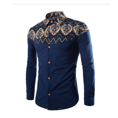 Cămașă elegantă pentru bărbați în trei culori cu model