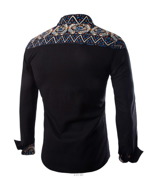 Cămașă elegantă pentru bărbați în trei culori cu model