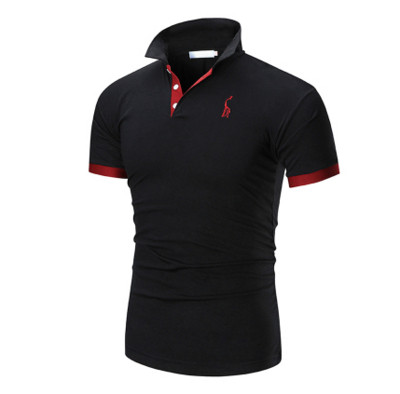 Мъжка тениска с яка и къс ръкав различни цветове