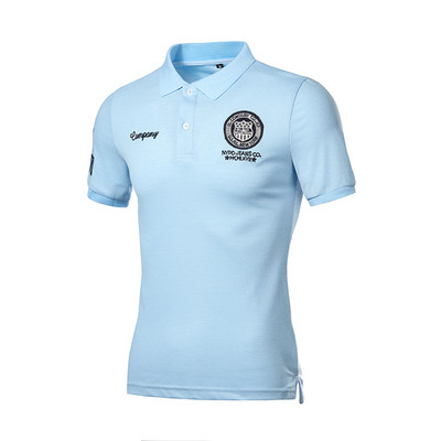 Bluza casual barbatesc cu guler si maneci scurte in mai multe culori