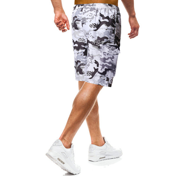 Pantaloni scurți de camuflaj pentru bărbați cu elastic