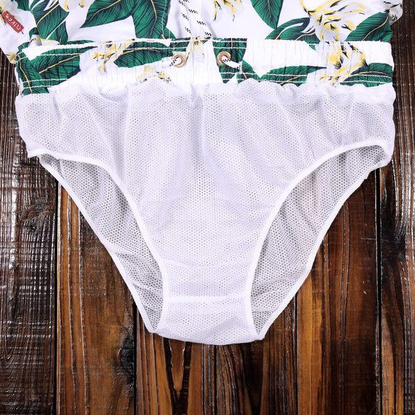 Pantaloni scurți moderni pentru bărbați cu model floral potriviti pentru înot