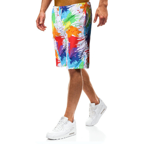 Pantaloni scurti de plajă colorați pentru bărbați