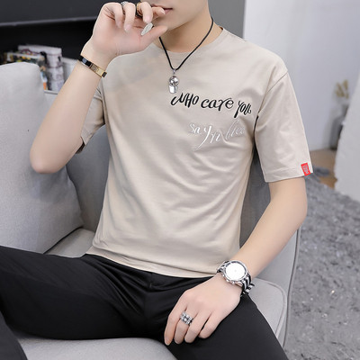 Tricou casual barbatesc in trei culori cu broderie