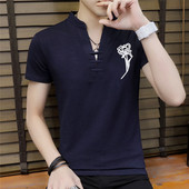 Tricou barbatesc modern in trei culori cu broderie