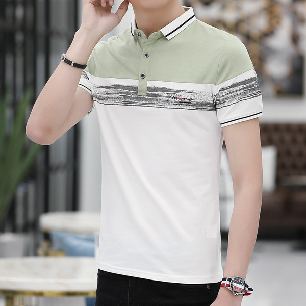 Tricou barbat model nou - in trei culori cu nasturi