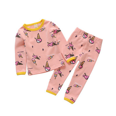 Детска пижама за момичета-в три цвята с различни апликации