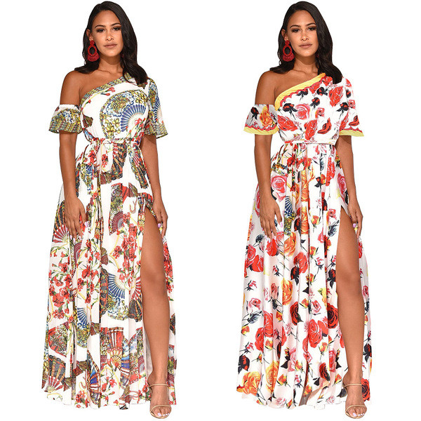 Rochie casual de dama potrivita pentru plaja in doua culori