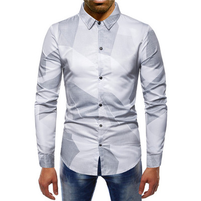 Cămașă elegantă pentru bărbați cu model în două culori