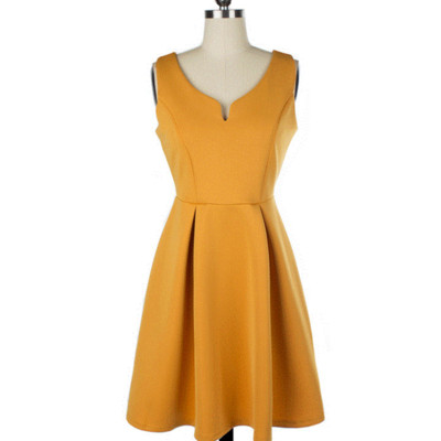 Rochie elegantă de damă, cu decolteu adânc în diferite culori