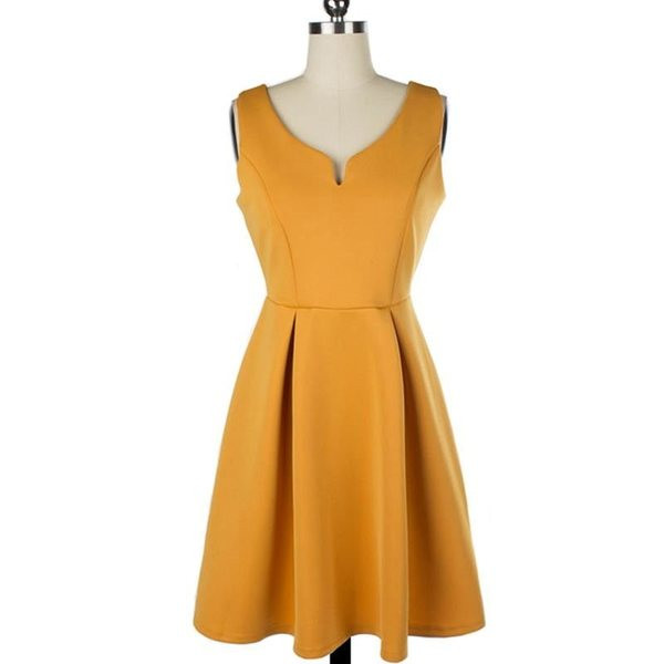 Rochie elegantă de damă, cu decolteu adânc în diferite culori