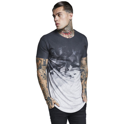 Мъжка тениска с къс ръкав и О-образно деколте в няколко цвята