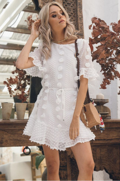 Rochie moderna de dama cu maneca scurta croiala model in mai multe culori