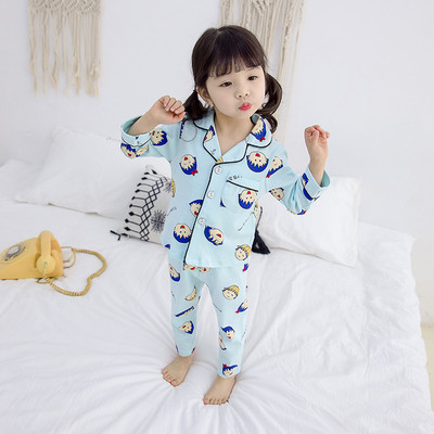 Pijamale pentru copii pentru fete - in albastru si roz