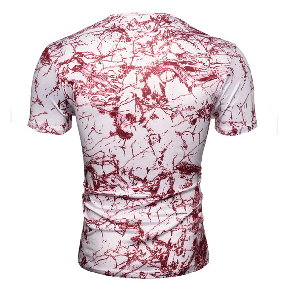 Tricou modern pentru bărbați cu efect de marmură în două culori