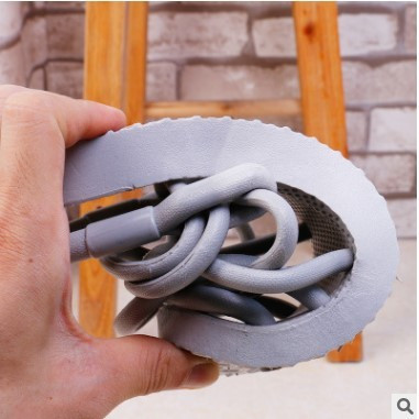 Sandale casual dama alb-negru cu talpa plata