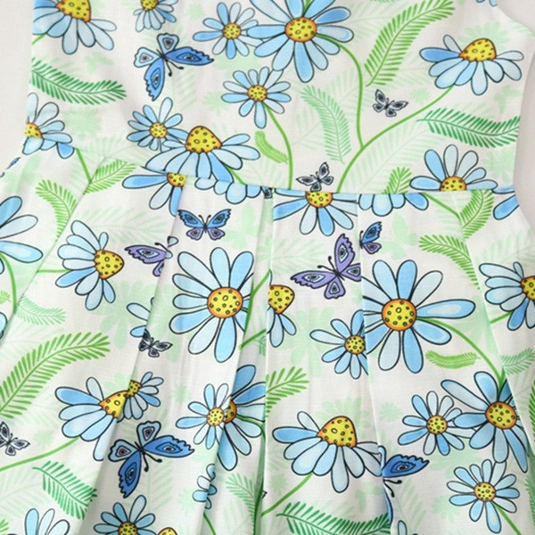 Rochie casual pentru copii pentru fete cu model floral