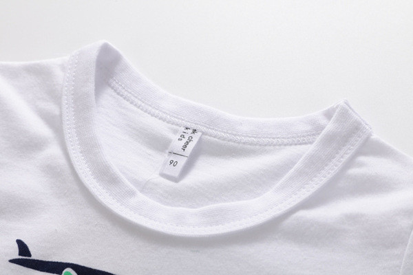 Tricou zilnic pentru copii alb și roșu - pentru băieți