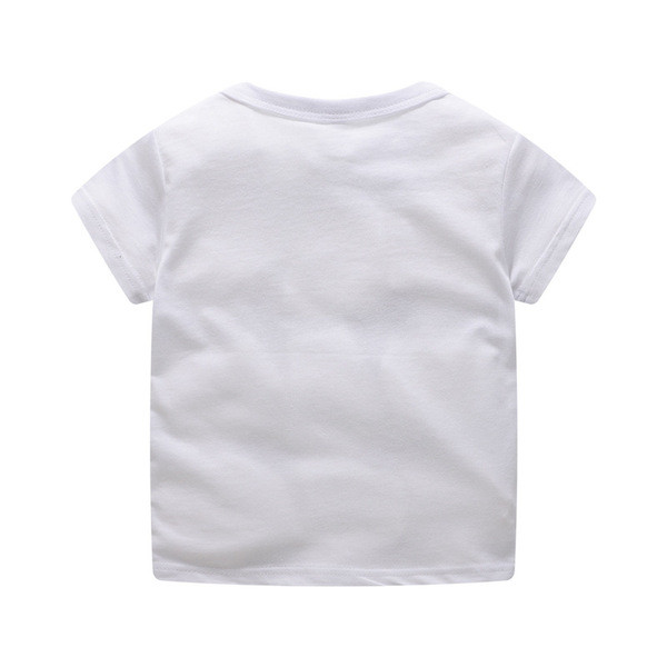 Tricou zilnic pentru copii alb și roșu - pentru băieți