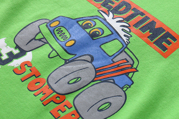 Tricou pentru copii pentru baieti - de culoare verde cu aplicatie