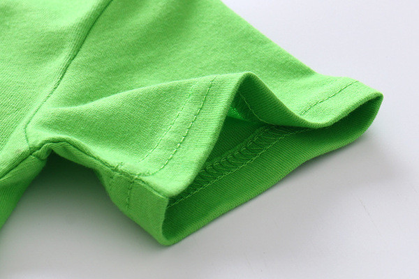 Tricou pentru copii pentru baieti - de culoare verde cu aplicatie