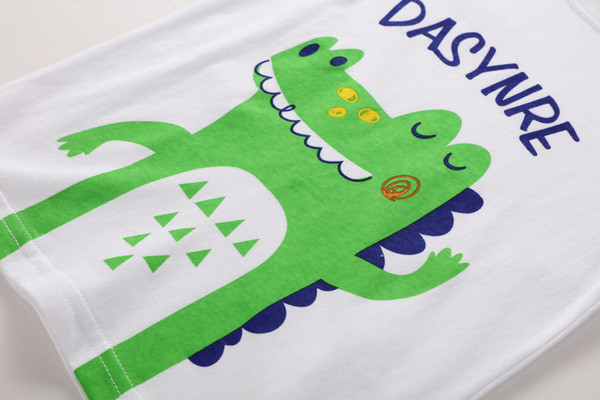 Tricou pentru copii alb cu aplicatie-pentru baieti