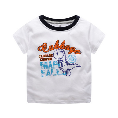 Tricou pentru copii actual pentru băieți - în alb și albastru