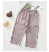 Pantaloni casual copii pentru fete - in patru culori cu buzunare