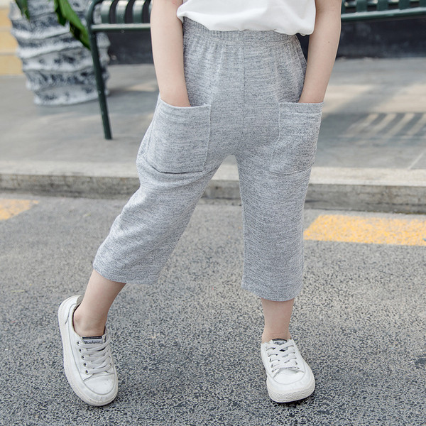 Pantaloni casual copii pentru fete - in patru culori cu buzunare