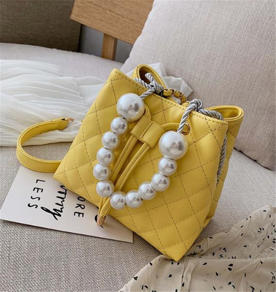 Geanta de dama eleganta cu perle din piele ecologica in mai multe culori