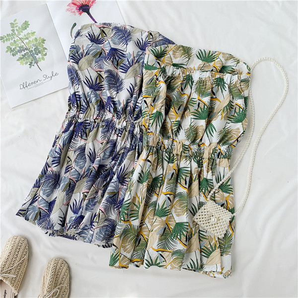 Salopeta casual dama cu motiv floral in doua culori