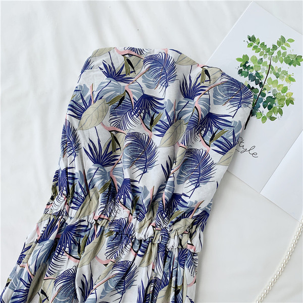 Salopeta casual dama cu motiv floral in doua culori