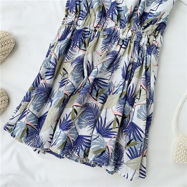 Salopeta casual dama cu motiv floral in doua culori