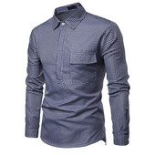 Cămașă bărbați în carouri cu mâneci lungi și guler clasic în două culori